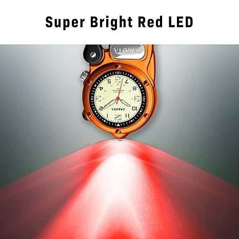 Dakota Watch Company Mini Clip Microlight Watch Orange - shop now at Mjoutdoorsgear UK