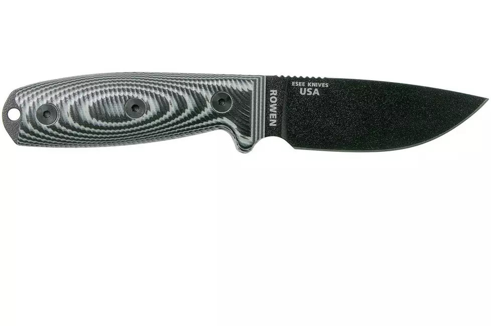 ESEE Knives ESEE-3PMB-002 Fixed Blade Knife Gray/Black G-10 (3.88" Black)
