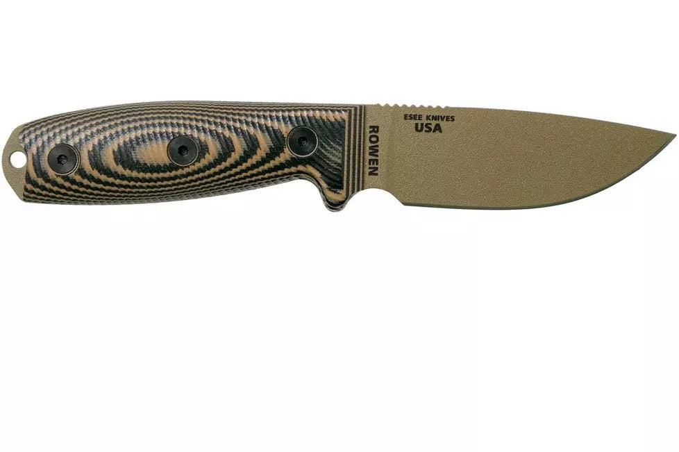 ESEE-3 3D Handle-Coyote/Black G10 (3.88" Dark Earth 1095) ESEE-3PMDE-005
