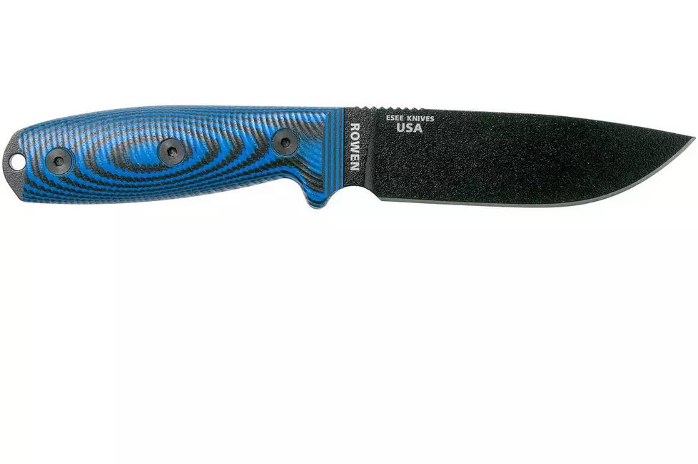 ESEE-4 3D Handle-Blue/Black G10 (4.50" Black 1095) ESEE-4PB-008
