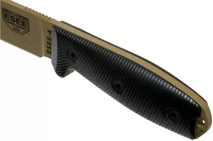 ESEE Knives ESEE-4PDE-001 Fixed Blade Knife Black 3D G-10 (4.5" Dark Earth)
