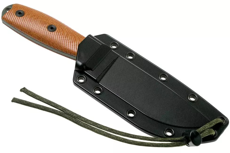 ESEE Knives ESEE-4POD-011 Fixed Blade Knife 3D Natural Micarta (4.5" OD Green)

