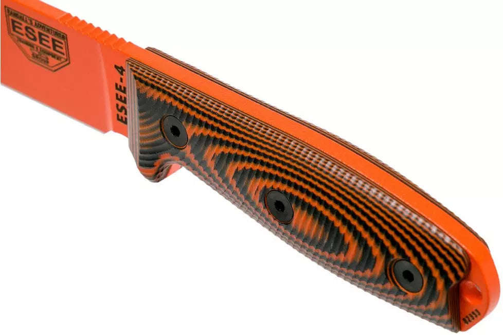 ESEE-4 3D Handle-Orange/Black G10 (4.50" Orange 1095) ESEE-4POR-006
