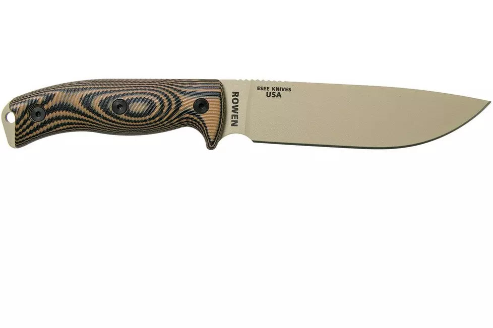 ESEE Model 6 Desert Tan Blade 3D Coyote-Black G10 survival knife 6PDT-005 black sheath