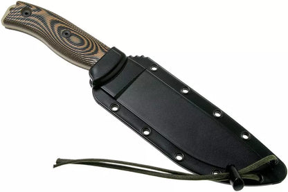 ESEE Model 6 Desert Tan Blade 3D Coyote-Black G10 survival knife 6PDT-005 black sheath + clip plate
