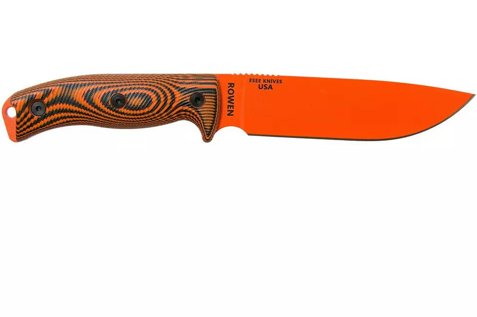 ESEE Model 6 Orange Blade 3D Neon Orange-Black G10 survival knife 6POR-006 black sheath 