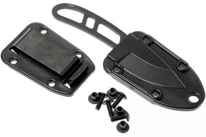 ESEE Candiru Black CAN-B neck knife with black sheath
