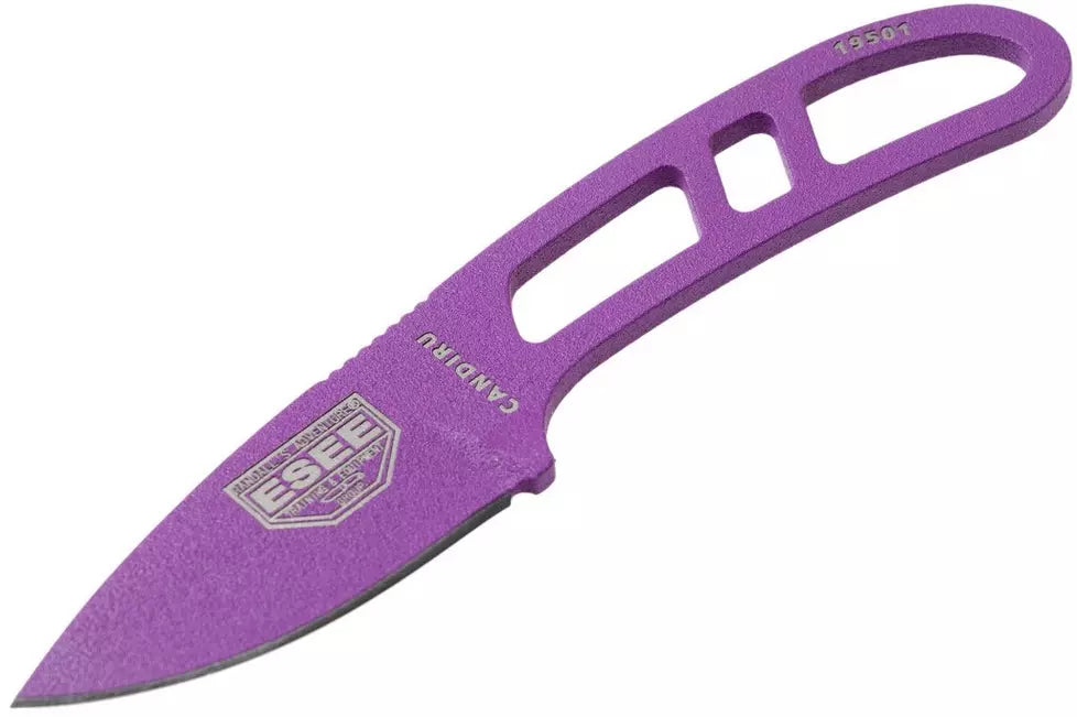 ESEE Purple Candiru - White Molded Sheath with Kit
