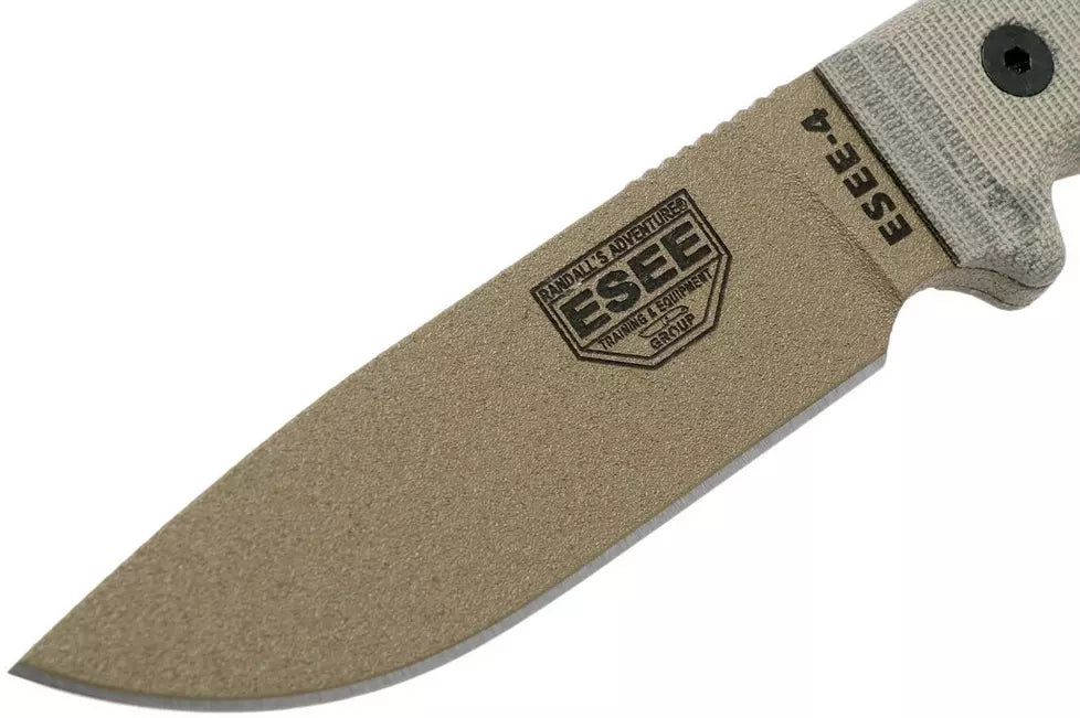 ESEE Model 4 dark earth blade, grey handle