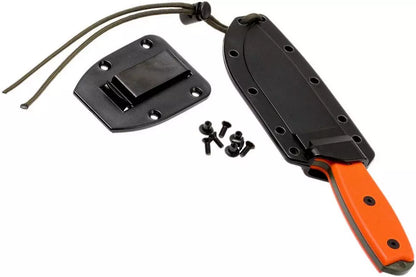 ESEE Model 4 OD blade, orange handle 4P-OD with sheath + clip
