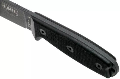 ESEE Knives ESEE-4p-TG-B Knife Black G-10 (4.5″ Gray Serr) Prices Online
