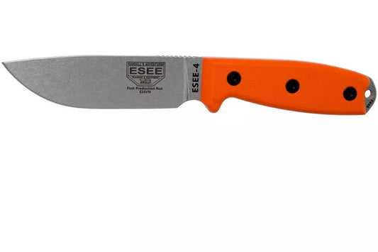ESEE Model 4 Plain Edge S35VN, Orange 