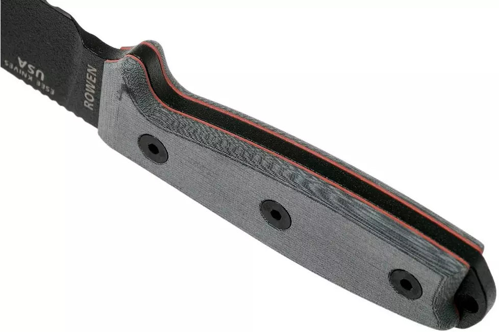 ESEE Model 4 black blade, grey handle