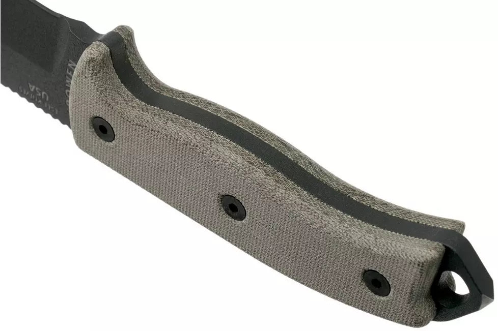 ESEE Model 5 Tactical Gunsmoke, desert tan handle 5P-TG with kydex sheath + belt clip
