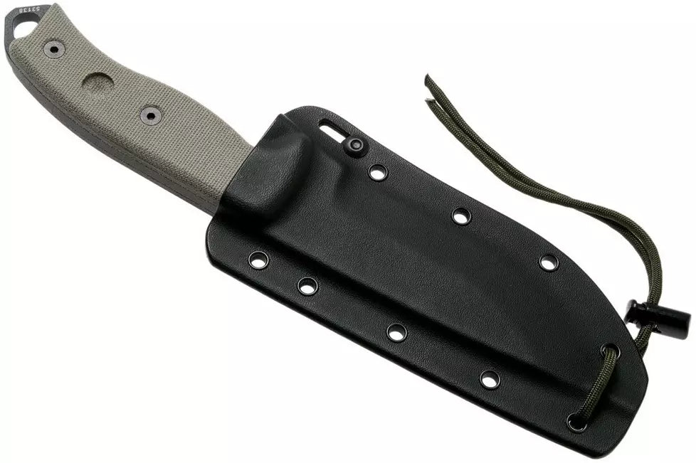 ESEE Model 5 Tactical Gunsmoke, desert tan handle 5P-TG with kydex sheath + belt clip
