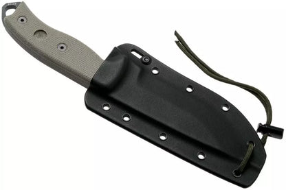 ESEE Model 5 Tactical Gunsmoke, desert tan handle 5P-TG with kydex sheath + belt clip
