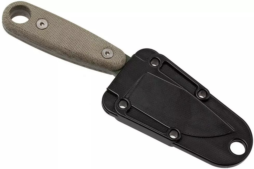 ESEE knives Izula II olive green fixed blade, survival kit
