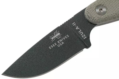 ESEE-Izula II Survival Kit-Tan Micarta (2.63" Tactical Gray 1095) IZULA-II-TG-KIT

