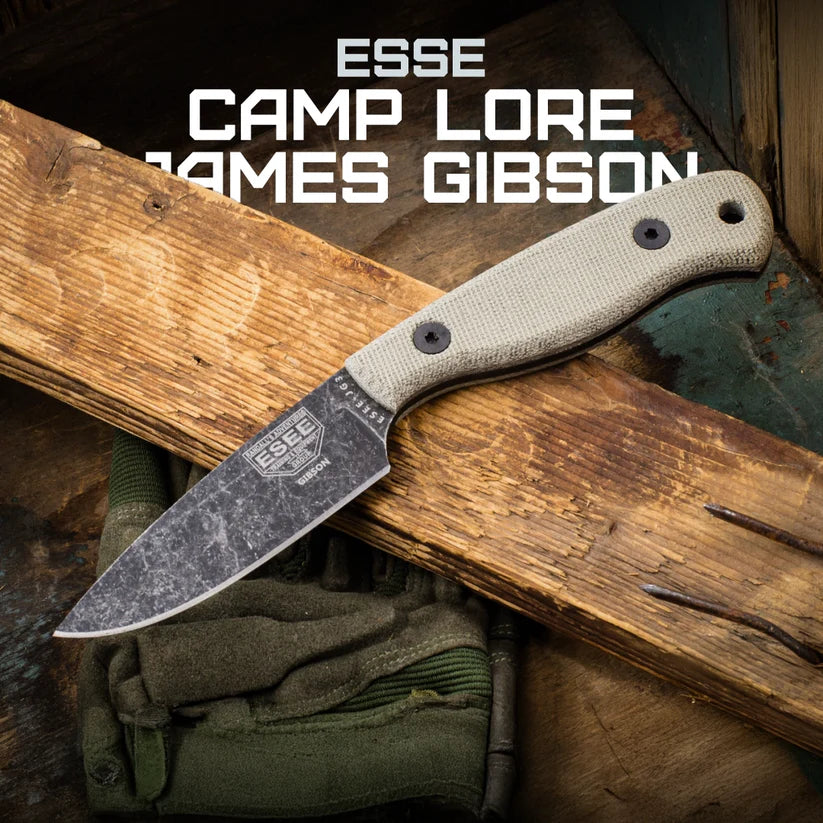 ESEE Camp Lore James Gibson ESJG3BO survival knife UK