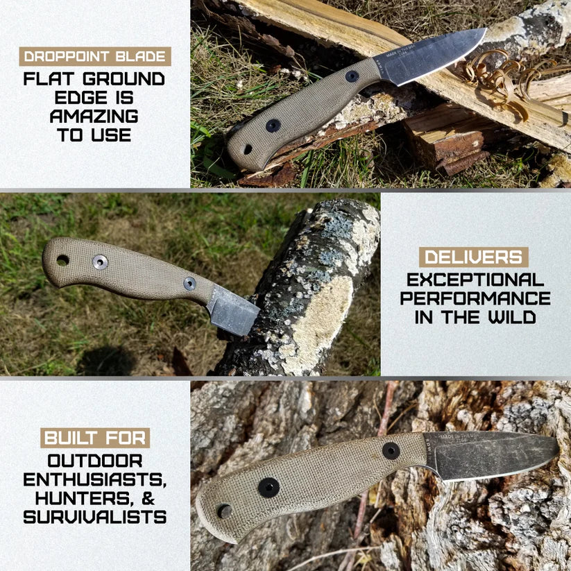 ESEE Camp Lore James Gibson ESJG3BO survival knife UK