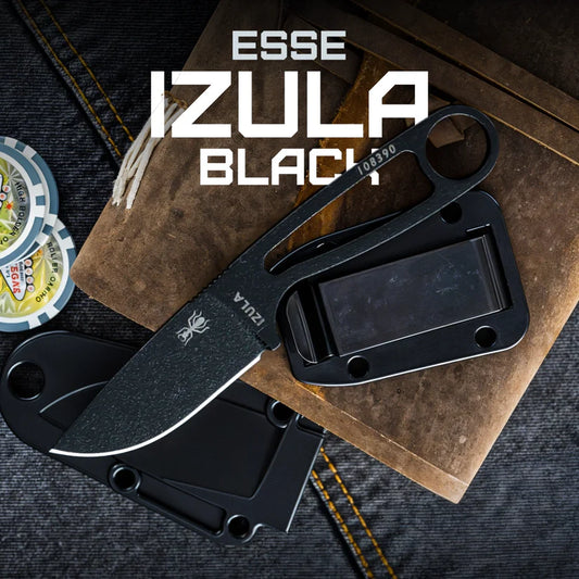 ESEE Izula Black fixed blade knife UK