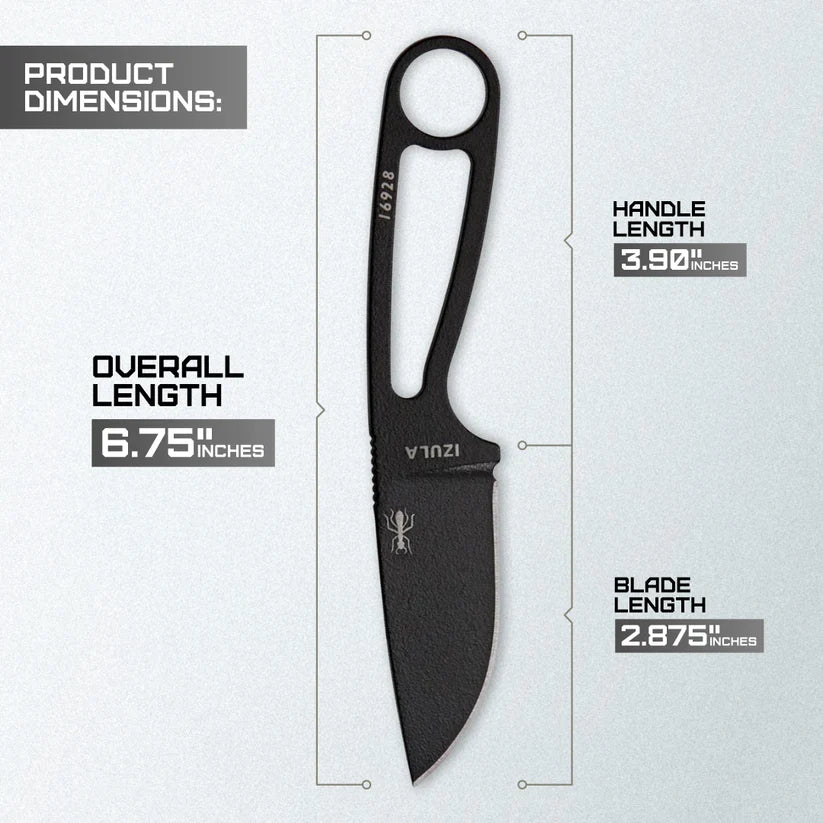 ESEE Izula Black fixed blade knife UK