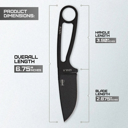 ESEE Izula Black fixed blade knife UK