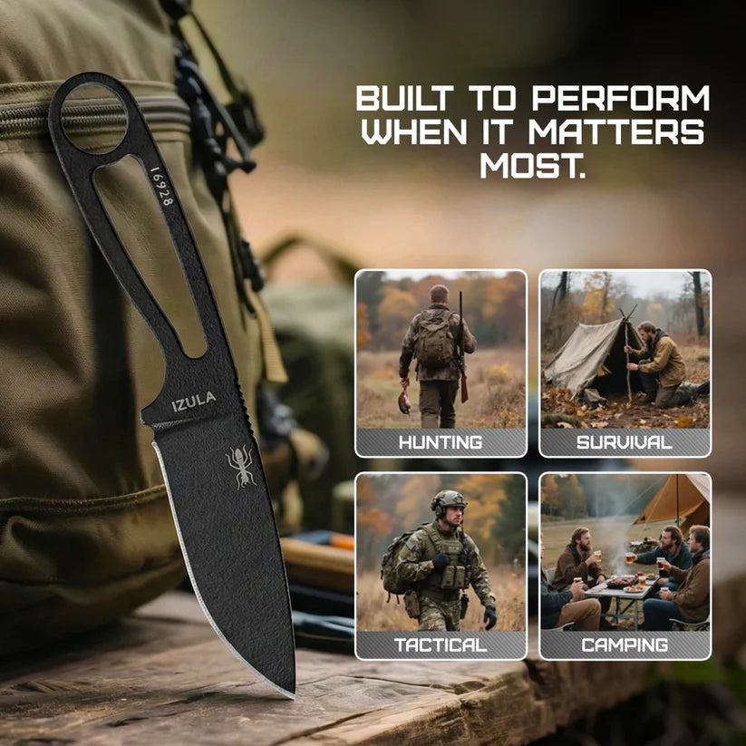 ESEE Izula Black fixed blade knife UK