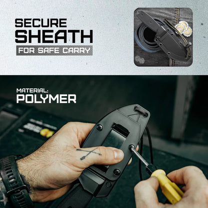 ESEE Model 3 Tactical ESEE-3P-TG-B fixed blade knife with rugged design, reliable performance for outdoor use