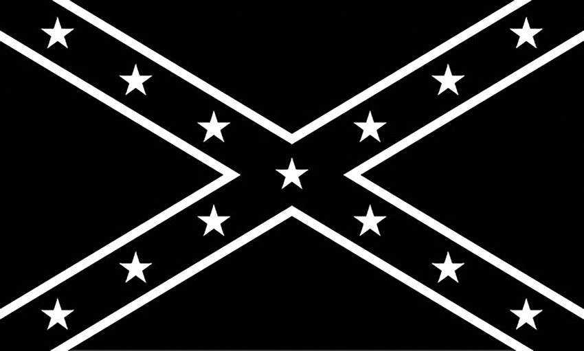 Confederate Black/White Flag - outdoor flag - image 1