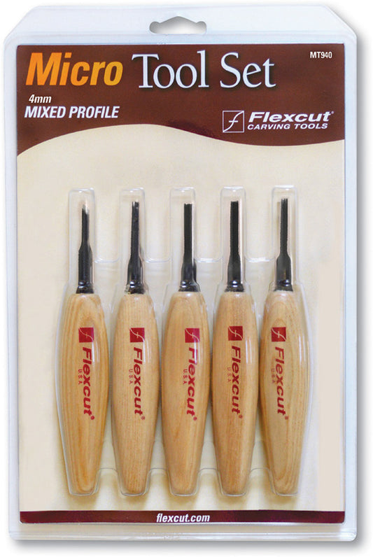 Flexcut Mixed Profile Micro Tool Set 