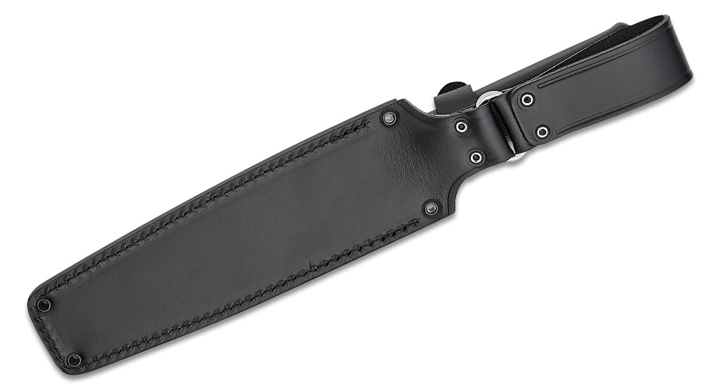 Fallkniven A2 Wilderness Knife 8" Satin VG10 Blade, Kraton Handle, Leather Sheath - A2L