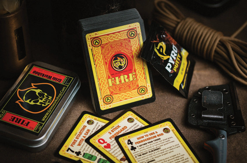 Grim Workshop Playing Cards Fire Starting - fire starting accessory - image 3