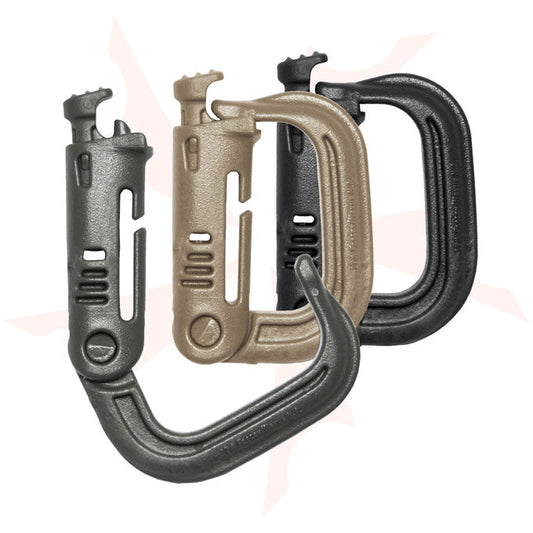 Maxpedition GRIMLOC Locking D-Ring 4-Pack, Khaki – image 2