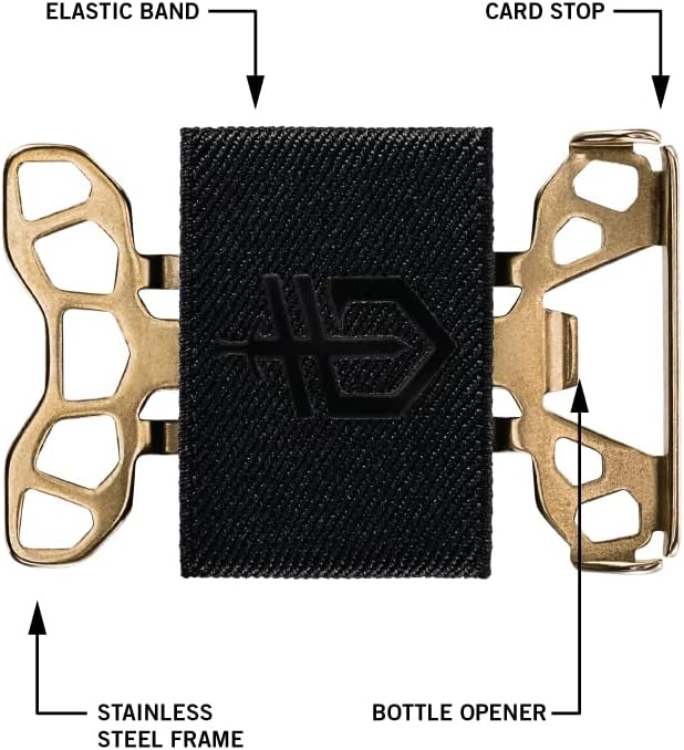 Gerber Barbill Stainless Steel Wallet – Champagne Gold | Slim Minimalist EDC Wallet
