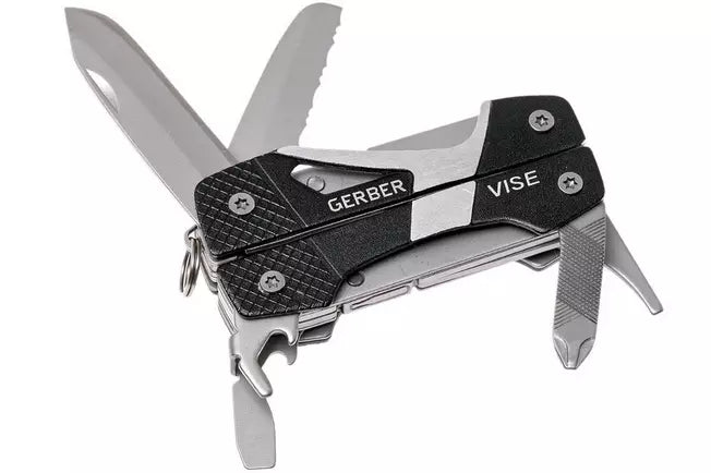 Gerber Vise Keychain Multi-Tool – Black (31-000021)