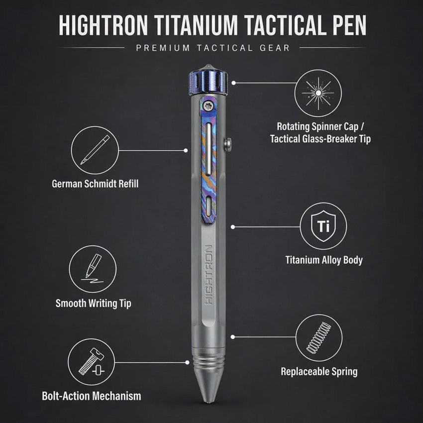 HIGHTRON Vortron Bolt Action Pen Gry/Zi - writing accessory - image 3