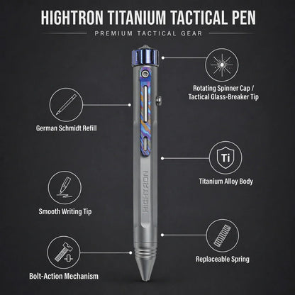 HIGHTRON Vortron Bolt Action Pen Gry/Zi - writing accessory - image 3