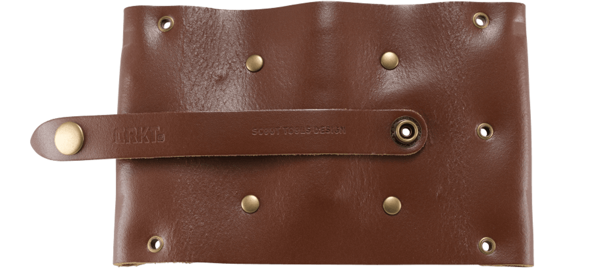 CRKT Wu Hex Bit Driver Tool Roll - Leather/Brass 9911