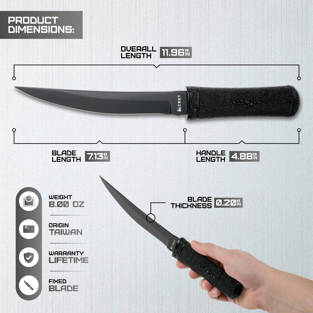 CRKT Hissatsu™ Fixed Blade Tactical Knife