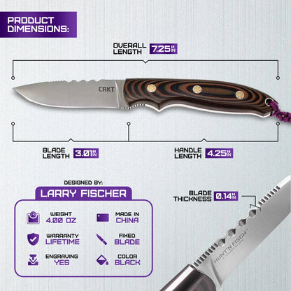 CRKT HuntN Fisch Fixed Blade 2861