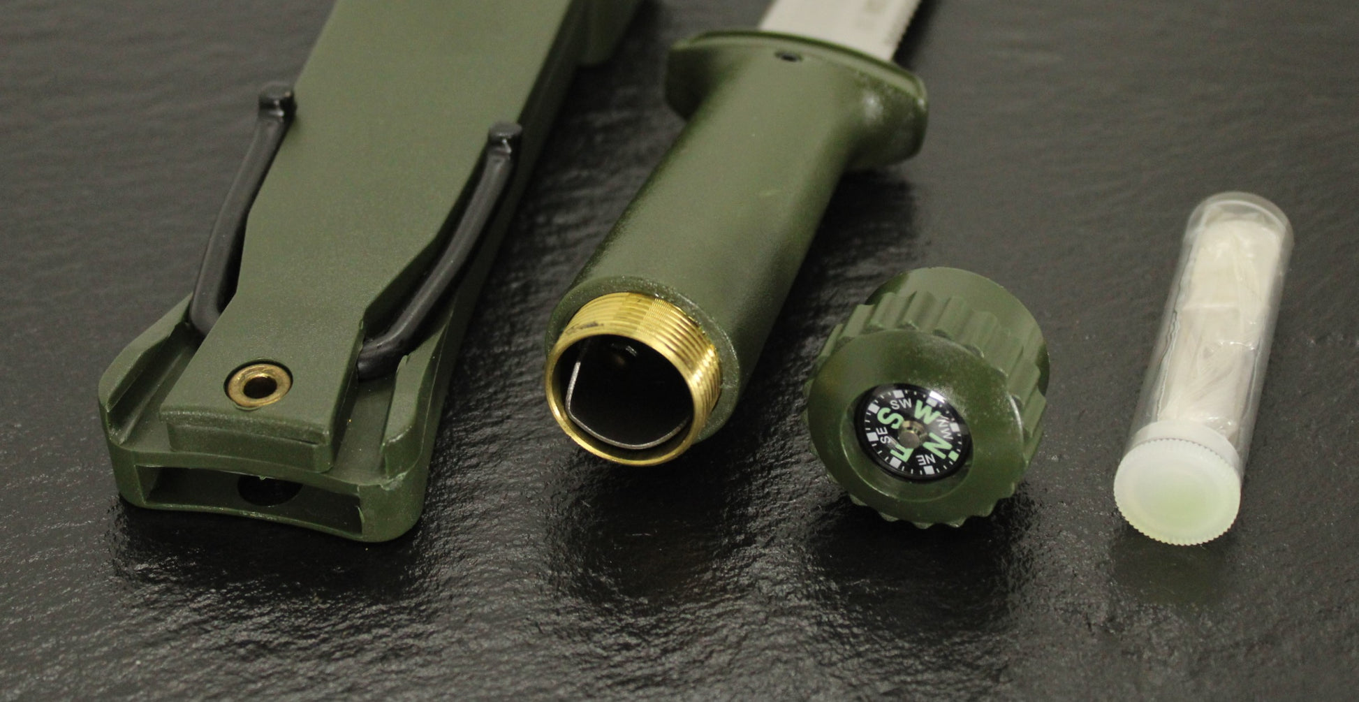 Aitor 16017 Jungle King III Fixed Blade Knife with OD Green Polymer Handle
