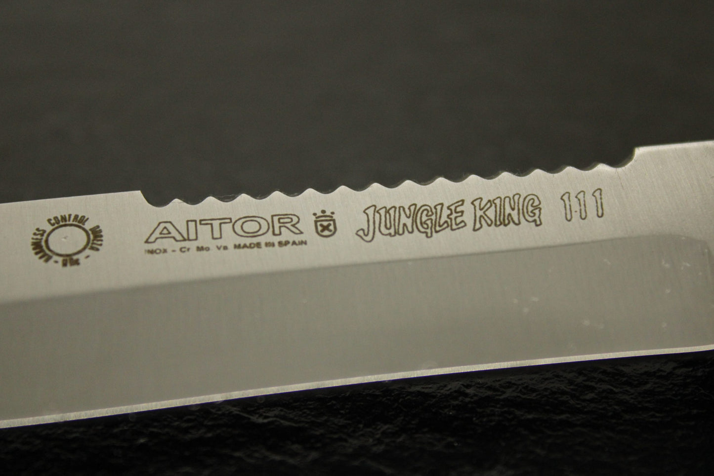 Aitor 16017 Jungle King III Fixed Blade Knife with OD Green Polymer Handle
