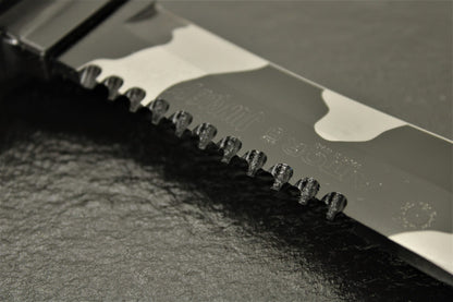 Aitor 16071 Jungle King II Spear Point Blade Knife with Black Knurled Stainless Handle
