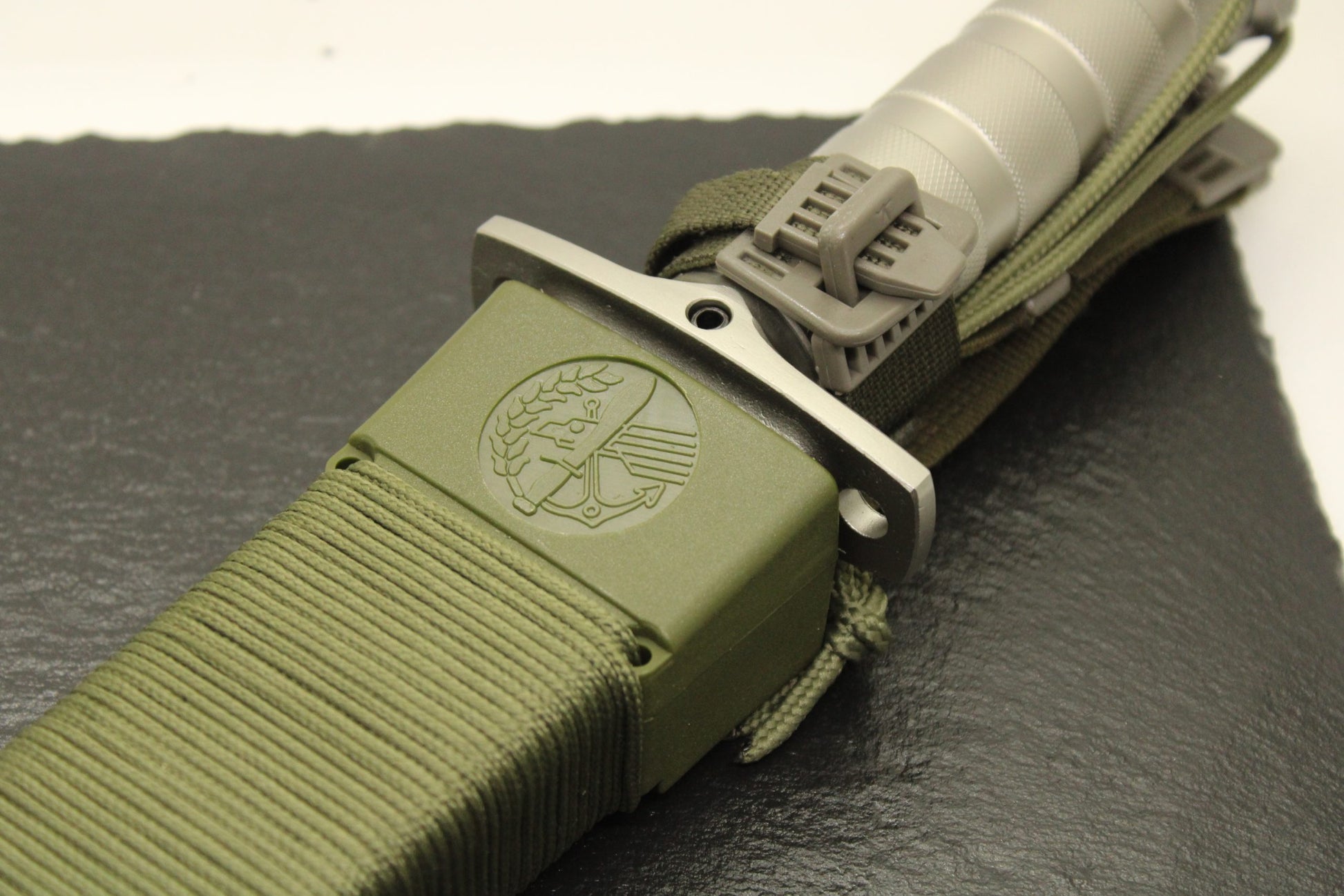 Aitor 16015 Jungle King I Fixed Stainless Clip Point Blade Knife with Knurled Stainless Handle
