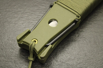 Aitor 16015 Jungle King I Fixed Stainless Clip Point Blade Knife with Knurled Stainless Handle
