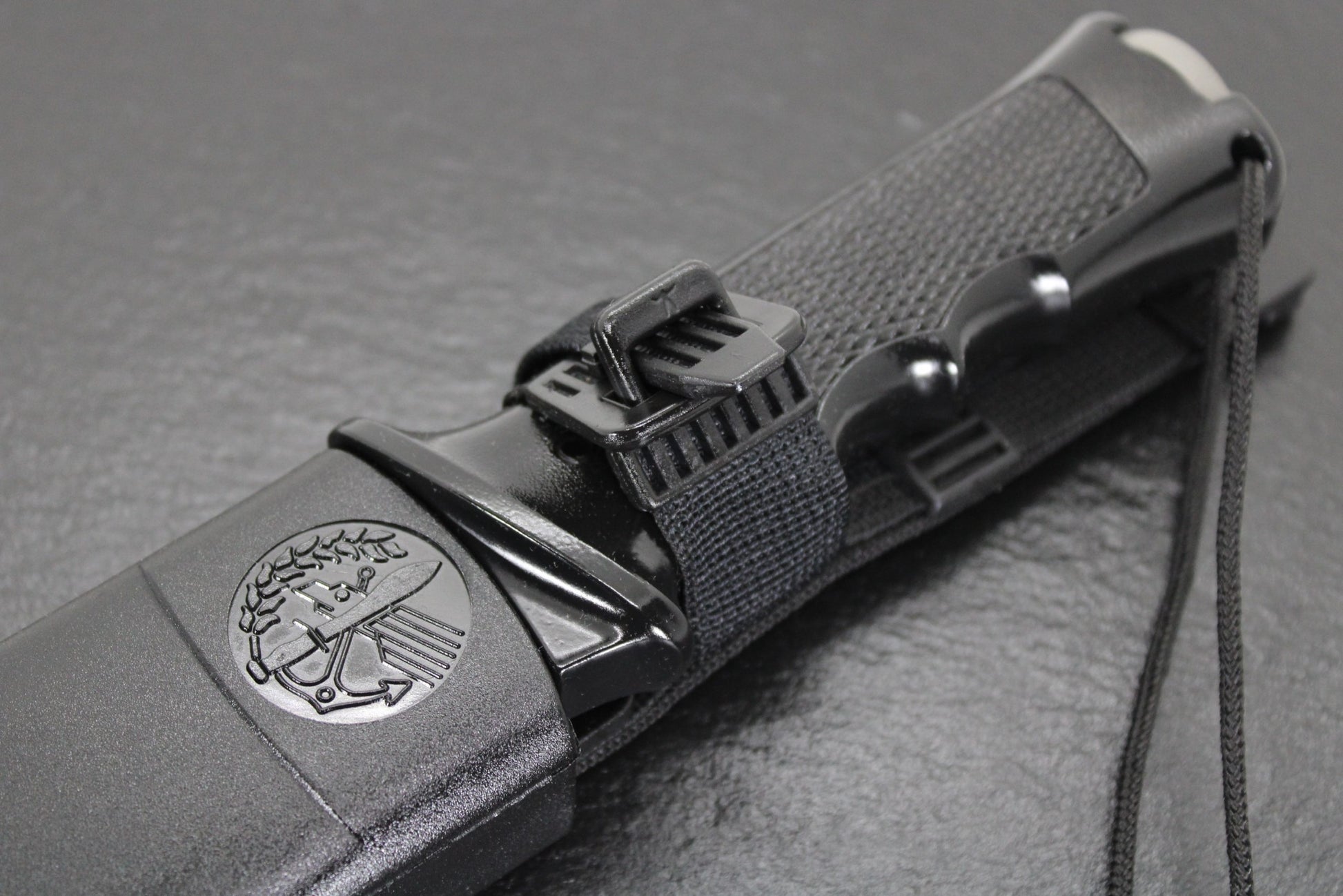 Aitor 16020 Commando & Survival Kit, 7" SS Plain Blade, Black Aluminum Handle, Black Nylon Sheath
