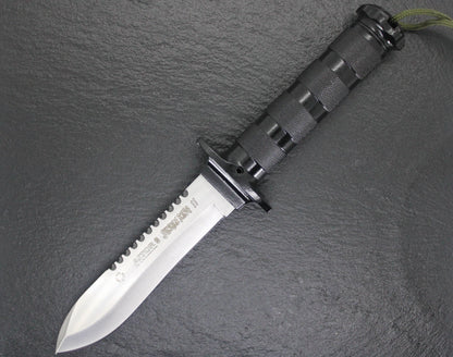 AITOR Jungle King II Fixed 5-1/2" Satin Plain Blade, Molded Polyamide Sheath Plus Survival Kit - AI16012