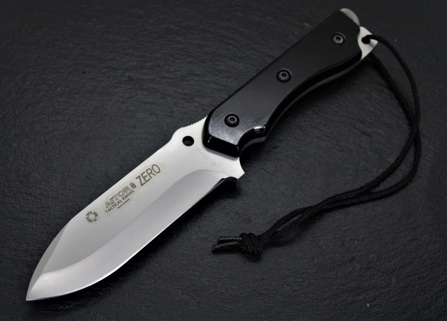 Aitor 16126 Zero Fixed Blade Knife with Black Phenolgraf Wood Handle
