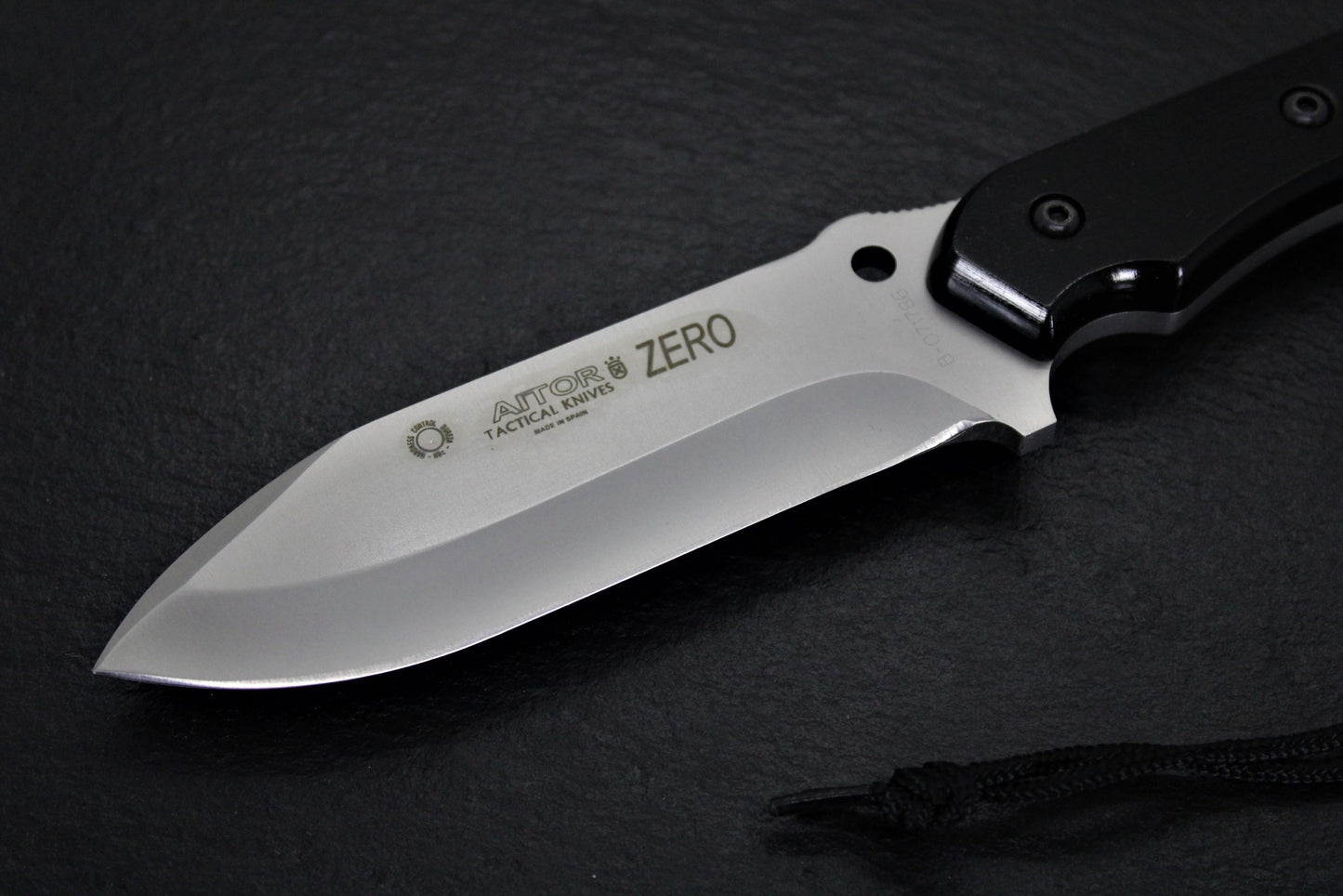 Aitor 16126 Zero Fixed Blade Knife with Black Phenolgraf Wood Handle
